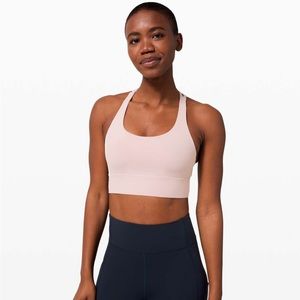 Lululemon longline energy bra size 4 in light pink